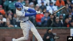 Miguel Vargas debuta en MLB con los Dodgers. (AP Photo/Jeff Chiu)
