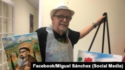 El pintor cubano Miguel Ordoqui. (Foto: Miguel Sánchez/Facebook)