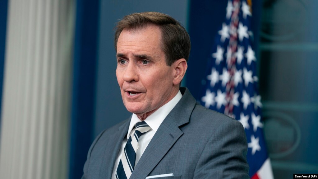 El portavoz del Consejo de Seguridad Nacional de la Casa Blanca, John Kirby. (AP Photo/Evan Vucci)
