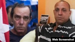 Lázaro Yuri Valle Roca y Jorge Bello Domínguez, periodistas independientes cubanos en prisión. 
