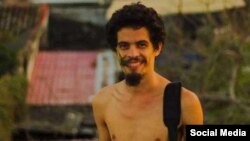 Abel Lescay, músico y creador cubano preso el 11 de julio. (Foto: PEN/Twitter)