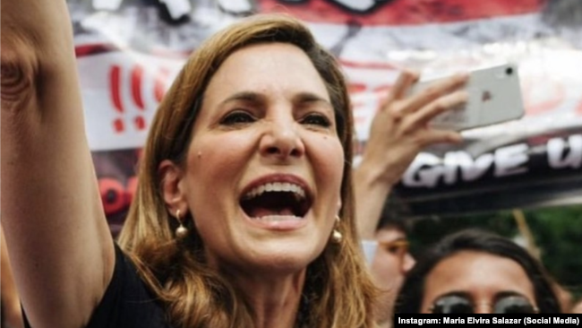 Die kubanisch-amerikanische Kongressabgeordnete María Elvira Salazar, Republikanerin aus Florida. | Bildquelle: Radio TV Martí © Instagram | Bilder sind in der Regel urheberrechtlich geschützt