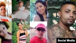 Fallecidos en hundimiento de lancha con migrantes cubanos a bordo, en Bahía Honda, Artemisa. (Fotos tomadas de redes sociales)