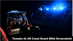 Inmigrantes cubanos capturados cerca de Islamorada.