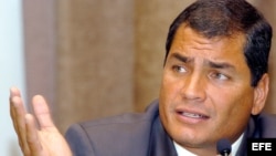 Foto de archivo del presidente de Ecuador, Rafael Correa.