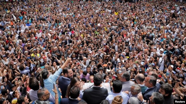 Guaidó en Caracas.