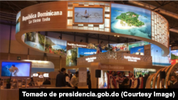 El stand de República Dominicana en la Feria de Turismo FITUR 2023. Foto Presidencia de la República Dominicana.
