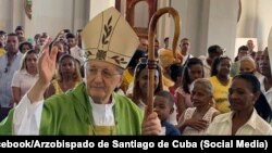 Homilía del Cardenal Beniamino Stella en la Basílica Santuario de Nuestra Señora de la Caridad del Cobre, en Santiago de Cuba. (Foto: Facebook/Arzobispado de Santiago de Cuba).