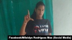 Mileidys Rodríguez Mas, activista del MONR. (Foto tomada de su perfil de Facebook)