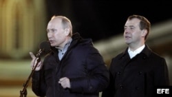 Putin en mítin electoral