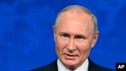 Vladimir Putin durante su comparecencia del 20 de septiembre de 2022.