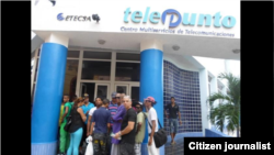 Telepunto en Santiago de Cuba. Foto Magalis Rivaflecha