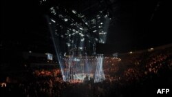 Un ring de boxeo.