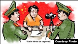Los comunistas chinos extraen a la fuerza confesiones a sus críticos y las televisan.