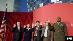 Ceremonia de ciudadanía en Estados Unidos.