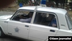 Reporta Cuba. Auto de la Policía cubana. Archivo.