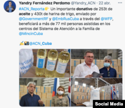 Twitter de la Agencia Cubana de Noticias.