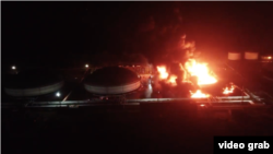 FOTOGALERÍA. Incendio en depósitos de combustible en Matanzas
