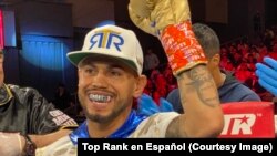 El bicampeón olímpico cubano, Robeisy Ramírez. (Top Rank en Español/Twitter).