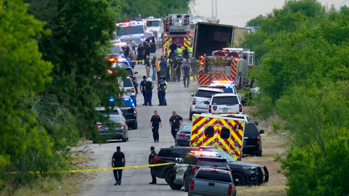 Tragedia en Texas 50 inmigrantes muertos tras quedar atrapados en un