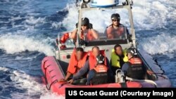 Operación de la Guardia Costera de EEUU en el estrecho de la Florida. (US Coast Guard).
