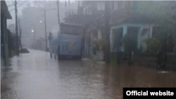 Inundaciones en Baracoa.