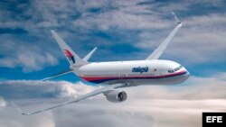 ARCHIVO. Recreación artística diseñada por ordenador del nuevo aparato Boeing 737-800 de Malaysia Airlines.