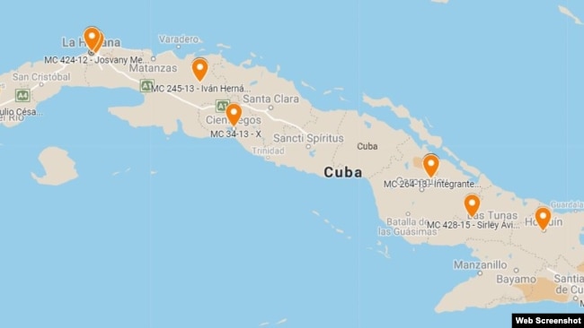 Detalle del Mapa Interactivo de Medidas Cautelares otorgadas por la CIDH desde 2013.
