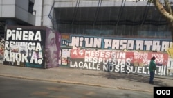 Pintada en una calle de Santiago de Chile.