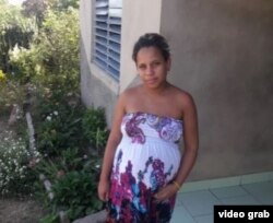 Rosmerys Serrano Milanés embarazada de su segunda hija (Foto: Cubanet).
