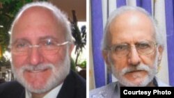 Alan Gross antes de su arresto y después de casi cinco años años preso en Cuba.