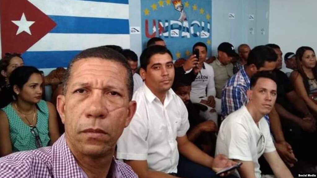 Activistas en la sede nacional de UNPACU antes de salir a la Marcha de los Girasoles, convocada para el 8 de septiembre de 2019. (Twitter).