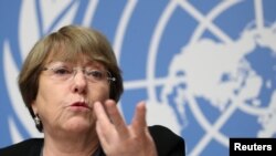 La Comisionada de Derechos Humanos de Naciones Unidas, Michelle Bachelet.