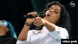 La rapera cubana sorprendió a todos al cambiar su canción por una cristiana en la final del Festival de Viña del Mar