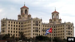 Vista del Hotel Nacional de Cuba. Los viajeros estadounidenses han descubierto que encontrar habitaciones de hotel disponibles se ha vuelto difícil.