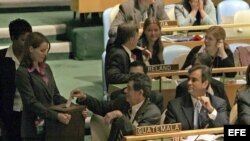Fotografía de archivo. Votación Consejo de Seguridad de la ONU.