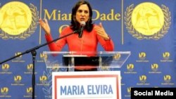 La periodista y política, María Elvira Salazar. Tomado de su cuenta de Instagram, @maelvirasalazar.