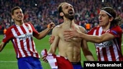 Juanfran Torres celebra su gol.