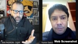 Ian Padrón entrevista a Yunior García Aguilera en "Derecho@Réplica". (Facebook)