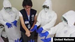 Centro de Entrenamiento para Tratamiento del Ébola, Sierra Leona.