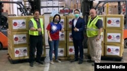 Donativo de mascarillas de Taiwán al estado de la Florida.
