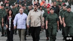 Nicolás Maduro en una foto de archivo durante el lanzamiento de un canal de las Fuerzas Armadas de Venezuela.