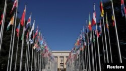 El Consejo de Derechos Humanos de Naciones Unidas, en Ginebra, Suiza. (Reuters/Denis Balibouse).