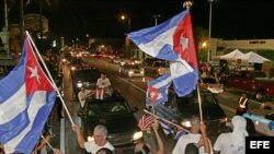 FOTO Archivo. Cubanos celebran en las calles de Miami. 