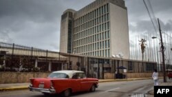 La embajada de Estados Unidos en La Habana. 
