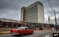 La embajada de Estados Unidos en La Habana.