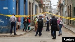 Un barrio en cuarentena por COVID-19 en La Habana. REUTERS/Stringer