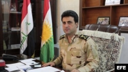 El portavoz "peshmerga" (ejército kurdo), Helgurd Hilkmet.