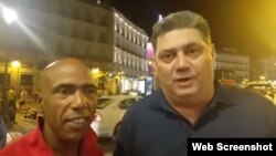 (i-e) Abel Moya Reyes y Nelson Rubio.