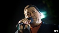 Fotografía de archivo del presidente venezolano, Hugo Chávez.